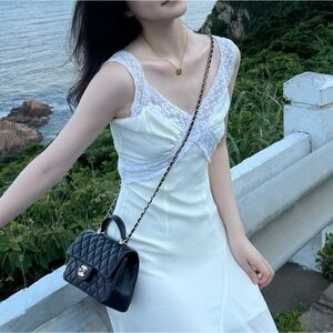 Elegant White Lace Dress